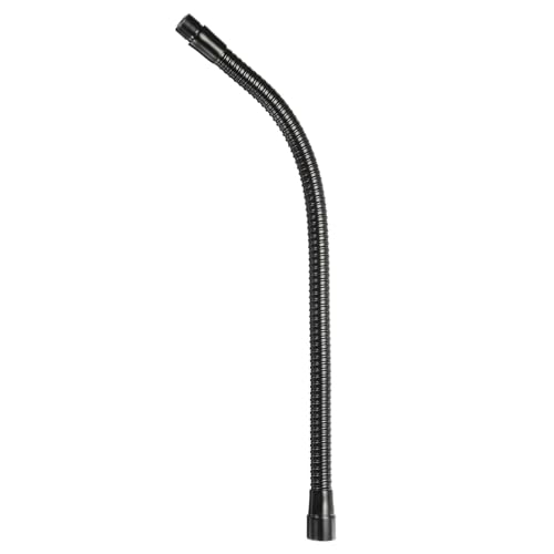 PATIKIL 15" Mikrofon Schwanenhals 1stk 5/8"-27 Gewinde Metall Universal Schlauch Flexibler Arm Schwanenhals Rohr Verlängerung für Multifunktion Heimwerker Schwarz von PATIKIL