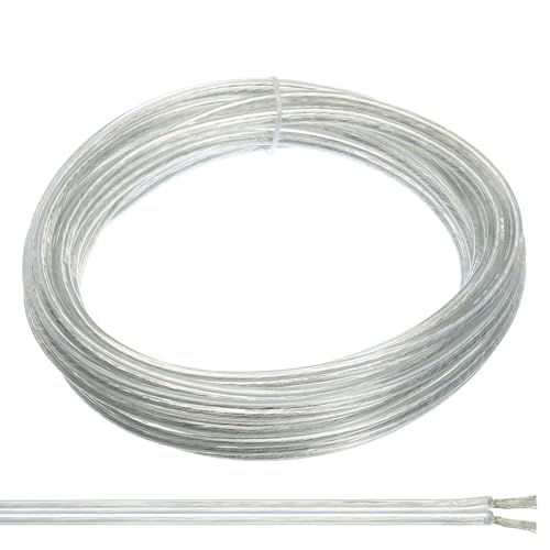 PATIKIL 15ft 18/2 PVC-ummanteltes Kabel, 300V SPT-2 Lampenkabel isoliert hitzebeständig flexibel für LED-Lampen, Audiokabel, Lautsprecher, klar, UL-gelistet PATIKIL 15ft 18/2 PVC-ummanteltes Kabel, 300V SPT-2 Lampenkabel isoliert hitzebeständig flexibel für LED-Lampen, Audiokabel, Lautsprecher, klar, UL-gelistet von PATIKIL