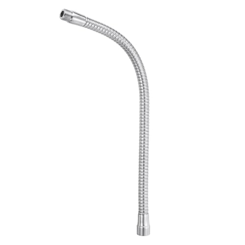 PATIKIL 16" Mikrofon Schwanenhals 5/8"-27 Gewinde Metall Universal Schlauch Flexibel Arm Schwanenhals Rohr Verlängerung für Multifunktion Heimwerken Silber Ton von PATIKIL