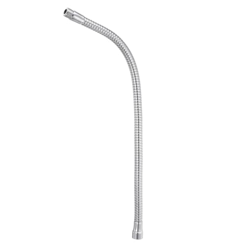 PATIKIL 19" Mikrofon Schwanenhals 5/8"-27 Gewinde Metall Universal Schlauch Flexibel Arm Schwanenhals Rohr Verlängerung für Multifunktion Heimwerken Silber Ton von PATIKIL