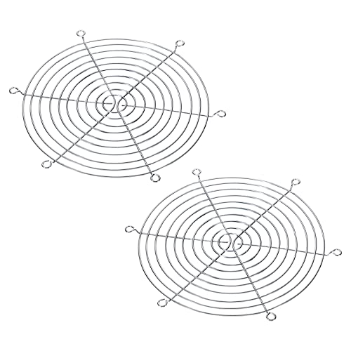 PATIKIL 2 Packung Fan Metall Staubfilter 220mm mit Schraube für Lüfter DIY Silber von PATIKIL