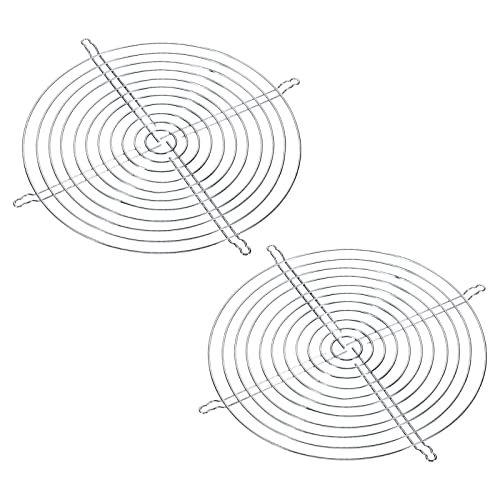 PATIKIL 2 Packung Lüftergitter Metall Schutzfolie 250mm mit Schraube für Lüfter DIY von PATIKIL