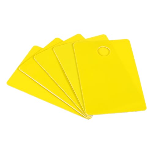 PATIKIL 2.13 x 3.39" NFC Blank PVC Farbkarten, 10 Stück NFC Blanko-Weißkarte für alle NFC-fähigen Smartphones und Geräte, Gelb von PATIKIL