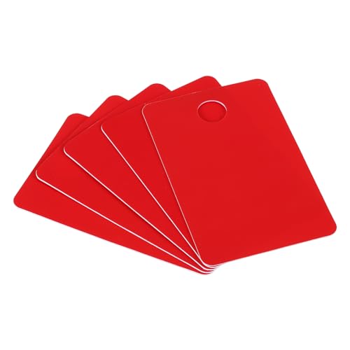 PATIKIL 2.76 x 4.33" NFC Blank PVC Farbkarten, 10 Stück NFC Blanko-Weißkarte für alle NFC-fähigen Smartphones und Geräte, Rot von PATIKIL