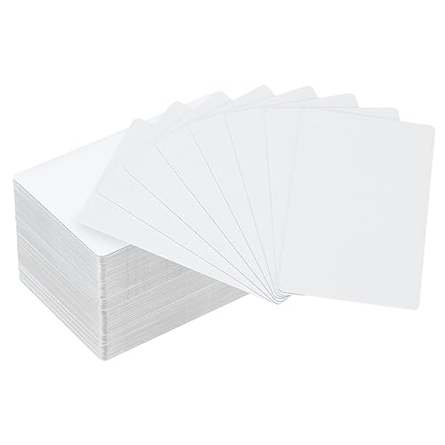 PATIKIL 200Stk Sublimation Metall Visitenkarten Leere 0.45mm Dickes 3.4x2.1" Aluminium Bedruckbare Namen Karte für Benutzerdefinierte Selbstdruck Weiß von PATIKIL