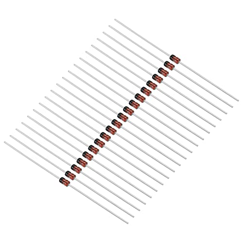 PATIKIL 20Stk Zener Diode 1W Zenerdioden Sortiment 6.2V DO-41 für Herstellung Experimente von PATIKIL