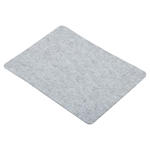 PATIKIL 23.5cm x 20cm Mauspad, Filz Tischunterlage Schreibtischunterlage Weich Schreibtisch Rutschfester Seiten Pad Schreibmatte für Büro Zuhause Home Office, 1pcs, Hellgrau von PATIKIL