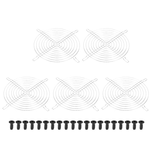 PATIKIL 232mm Filtergitter mit Schrauben, 5er Pack Chrombeschichteter Eisenrahmen Ventilatorgitter Schutzgitter Mesh Staubschutzabdeckung für Computer, Lüfter, Silberton PATIKIL 232mm Filtergitter mit Schrauben, 5er Pack Chrombeschichteter Eisenrahmen Ventilatorgitter Schutzgitter Mesh Staubschutzabdeckung für Computer, Lüfter, Silberton von PATIKIL