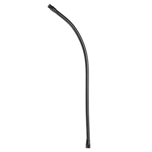 PATIKIL 24" Mikrofon Schwanenhals 1stk 5/8"-27 Gewinde Metall Universal Schlauch Flexibler Arm Schwanenhals Rohr Verlängerung für Multifunktion Heimwerker Schwarz von PATIKIL