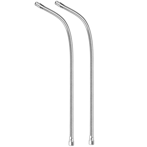PATIKIL 24" Mikrofon Schwanenhals 2Stk 5/8"-27 Gewinde Metall Universal Schlauch Flexibler Arm Schwanenhals Rohr Verlängerung für Multifunktion Heimwerker Silber Ton PATIKIL 24" Mikrofon Schwanenhals 2Stk 5/8"-27 Gewinde Metall Universal Schlauch Flexibler Arm Schwanenhals Rohr Verlängerung für Multifunktion Heimwerker Silber Ton von PATIKIL