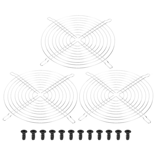 PATIKIL 247mm Filtergitter mit Schrauben, 3er Pack verchromter Eisengitter Ventilator Schutzgitter Mesh staubdichte Abdeckung für Computer, Lüfter, Silberton PATIKIL 247mm Filtergitter mit Schrauben, 3er Pack verchromter Eisengitter Ventilator Schutzgitter Mesh staubdichte Abdeckung für Computer, Lüfter, Silberton von PATIKIL