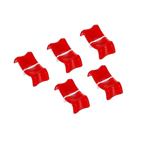 PATIKIL 27x13x10mm Mischpult Schieberegler Fader Drehknopf Kappe Sensorischer Schieber Einschub Welle ABS Rot für Drehschalter Pack von 5 von PATIKIL