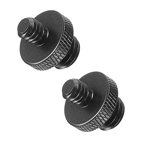 PATIKIL 2Pack Mikrofonstativ Adapter M10 Stecker an 1/4 Stecker Gewinde Stativ Schraube Adapter Doppelseiten Kamera Schraube für Mikrofon Stativständer Schwarz PATIKIL 2Pack Mikrofonstativ Adapter M10 Stecker an 1/4 Stecker Gewinde Stativ Schraube Adapter Doppelseiten Kamera Schraube für Mikrofon Stativständer Schwarz von PATIKIL