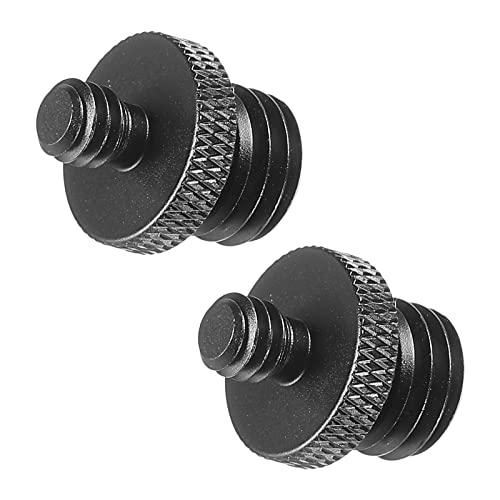 PATIKIL 2Pack Mikrofonstativ Adapter M12 Stecker an 1/4 Stecker Gewinde Stativ Schraube Adapter Doppelseiten Kamera Schraube für Mikrofon Stativständer Schwarz PATIKIL 2Pack Mikrofonstativ Adapter M12 Stecker an 1/4 Stecker Gewinde Stativ Schraube Adapter Doppelseiten Kamera Schraube für Mikrofon Stativständer Schwarz von PATIKIL