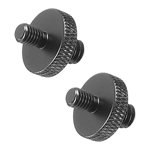 PATIKIL 2Pack Mikrofonstativ Adapter M5 Stecker an 1/4 Stecker Gewinde Stativ Schraube Adapter Doppelseiten Kamera Schraube für Mikrofon Stativständer Schwarz PATIKIL 2Pack Mikrofonstativ Adapter M5 Stecker an 1/4 Stecker Gewinde Stativ Schraube Adapter Doppelseiten Kamera Schraube für Mikrofon Stativständer Schwarz von PATIKIL