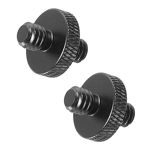 PATIKIL 2Pack Mikrofonstativ Adapter M6 Stecker an 1/4 Stecker Gewinde Stativ Schraube Adapter Doppelseiten Kamera Schraube für Mikrofon Stativständer Schwarz PATIKIL 2Pack Mikrofonstativ Adapter M6 Stecker an 1/4 Stecker Gewinde Stativ Schraube Adapter Doppelseiten Kamera Schraube für Mikrofon Stativständer Schwarz von PATIKIL