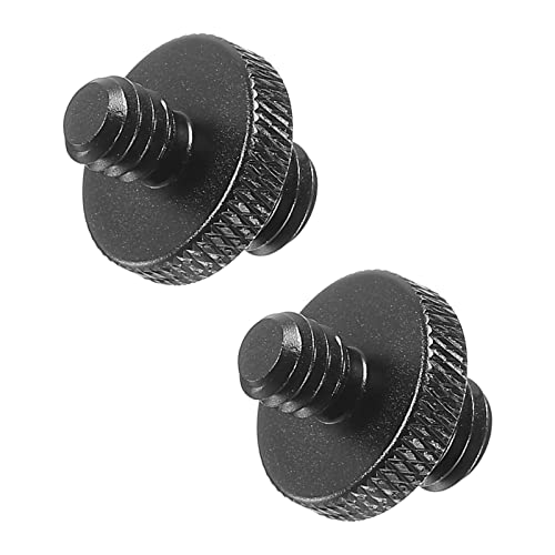 PATIKIL 2Pack Mikrofonstativ Adapter M8 Stecker an 1/4 Stecker Gewinde Stativ Schraube Adapter Doppelseiten Kamera Schraube für Mikrofon Stativständer Schwarz PATIKIL 2Pack Mikrofonstativ Adapter M8 Stecker an 1/4 Stecker Gewinde Stativ Schraube Adapter Doppelseiten Kamera Schraube für Mikrofon Stativständer Schwarz von PATIKIL