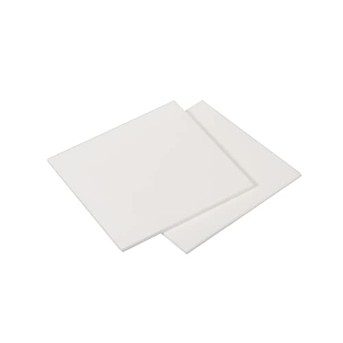 PATIKIL 2Stk Aluminiumoxid Keramik Blatt Viereckig Kühlkissen Isolierblatt Hohe Festigkeit für MOS Transistor 50x50x1.5mm(2x2x0.06") von PATIKIL