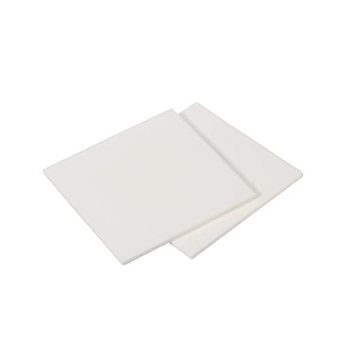 PATIKIL 2Stk Aluminiumoxid Keramik Blatt Viereckig Kühlkissen Isolierblatt Hohe Festigkeit für MOS Transistor 50x50x2mm(2x2x0.08") von PATIKIL