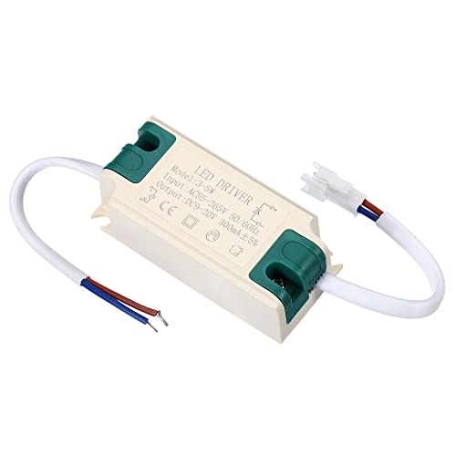 PATIKIL 3-5W 300mA LED-Treiber AC 85-265V Ausgang 9-20V DC Stecker Gleichstrom Konstantstrom Gleichrichter Transformator Externe Stromversorgung von PATIKIL