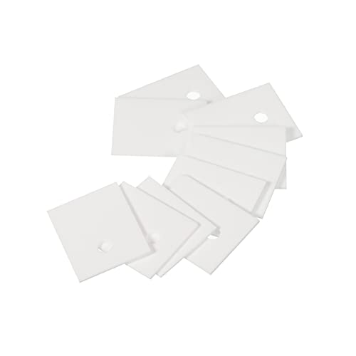 PATIKIL 30Stk Aluminiumoxid Keramik Blatt Kühlkissen Isolierblatt 4mm Loch Hohe Hartness für MOS Transistor 28x22x1mm(1.1x0.87x0.04") von PATIKIL