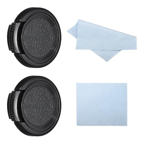 PATIKIL 30mm Objektivdeckel, 2 Stück Seitenklemmung Kamera Objektivabdeckung zum Schutz der Frontlinse mit Reinigungstuch, Geeignet für 30mm Gewinde Universal-DSLR-Objektive, Schwarz PATIKIL 30mm Objektivdeckel, 2 Stück Seitenklemmung Kamera Objektivabdeckung zum Schutz der Frontlinse mit Reinigungstuch, Geeignet für 30mm Gewinde Universal-DSLR-Objektive, Schwarz von PATIKIL