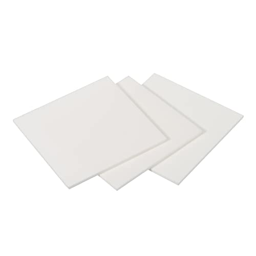 PATIKIL 3Stk Aluminiumoxid Keramik Blatt Viereckig Kühlkissen Isolierblatt Hohe Festigkeit für MOS Transistor 50x50x1.5mm(2x2x0.06") von PATIKIL