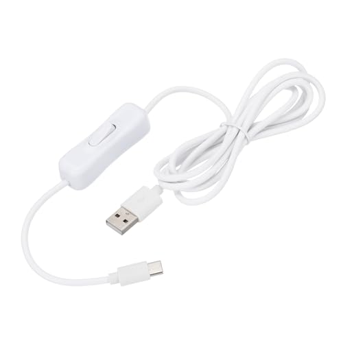 PATIKIL 4,92ft USB-Verlängerungskabel mit Ein/Aus-Schalter, Typ C zu USB-Male-Datenunterstützung Stromversorgungskabel 4-Kern-Draht für LED-Streifen Schreibtischlampe Ventilator, Weiß PATIKIL 4,92ft USB-Verlängerungskabel mit Ein/Aus-Schalter, Typ C zu USB-Male-Datenunterstützung Stromversorgungskabel 4-Kern-Draht für LED-Streifen Schreibtischlampe Ventilator, Weiß von PATIKIL
