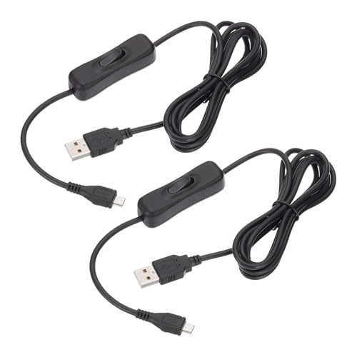PATIKIL 4,92ft USB-Verlängerungskabel mit Ein-/Aus-Schalter, 2 Stück Micro-USB-Male-Datenunterstützung-Stromversorgungskabel 4-Kern-Draht für LED-Streifen-Schreibtischlampe Ventilator PATIKIL 4,92ft USB-Verlängerungskabel mit Ein-/Aus-Schalter, 2 Stück Micro-USB-Male-Datenunterstützung-Stromversorgungskabel 4-Kern-Draht für LED-Streifen-Schreibtischlampe Ventilator von PATIKIL