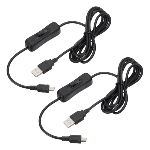 PATIKIL 4,92ft USB-Verlängerungskabel mit Ein-/Aus-Schalter, 2 Stück Mini-USB-Male-Datenunterstützung-Stromversorgungskabel 4-Kern-Draht für LED-Streifen-Schreibtischlampe Ventilator PATIKIL 4,92ft USB-Verlängerungskabel mit Ein-/Aus-Schalter, 2 Stück Mini-USB-Male-Datenunterstützung-Stromversorgungskabel 4-Kern-Draht für LED-Streifen-Schreibtischlampe Ventilator von PATIKIL