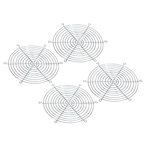 PATIKIL 4 Packung Fan Grill Metall Schutzgitter 220mm Schraube Lüfterschutzabdeckung von PATIKIL