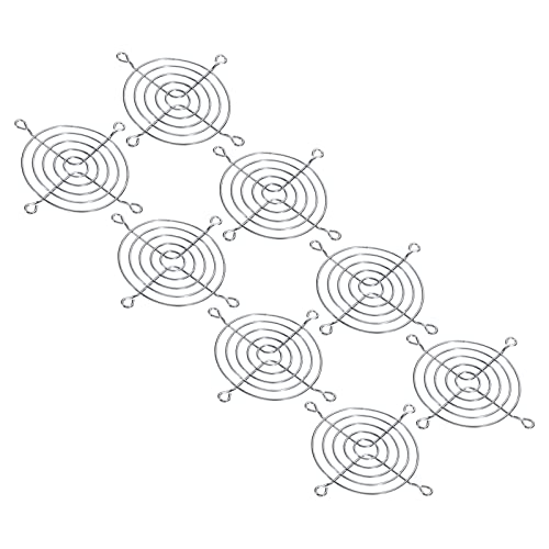 PATIKIL 4 Packung Lüfter Metallgitter 80mm Schraube für Schutzabdeckung DIY Silber von PATIKIL