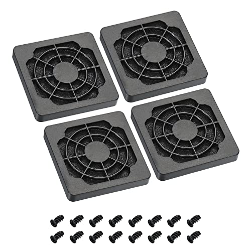 PATIKIL 4 Stück 55mm Lüfter Filter mit Schraube ABS Ventilator Grill Schutz Guard für Lüfter Schutzabdeckung DIY Schwarz PATIKIL 4 Stück 55mm Lüfter Filter mit Schraube ABS Ventilator Grill Schutz Guard für Lüfter Schutzabdeckung DIY Schwarz von PATIKIL