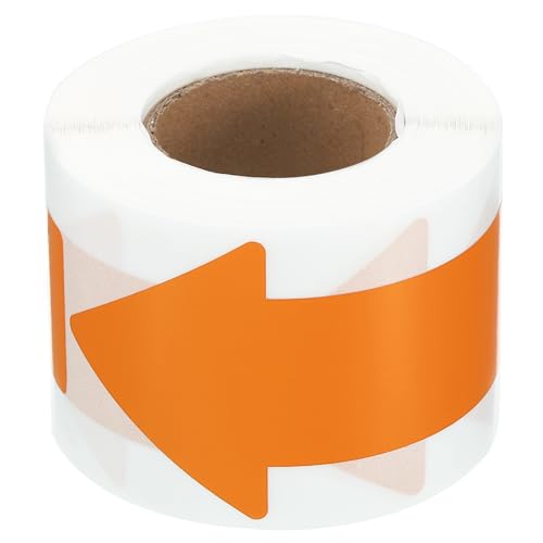 PATIKIL 4''x2'' Richtungspfeil-Aufkleber, 200 Stück Vinyl-Abziehbilder, abnehmbar, selbstklebend, wasserdicht, Bodenaufkleber, Wandmarkierungsschild für Straßenanweisungen, Orange PATIKIL 4''x2'' Richtungspfeil-Aufkleber, 200 Stück Vinyl-Abziehbilder, abnehmbar, selbstklebend, wasserdicht, Bodenaufkleber, Wandmarkierungsschild für Straßenanweisungen, Orange von PATIKIL