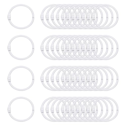 PATIKIL 48 Stück Loose Leaf Binder Ringe, 1,2 Zoll Metall Offene Kartenringe Schwere Buchringe für Schlüssel Index Karten Papier Ringe Büro, Weiß PATIKIL 48 Stück Loose Leaf Binder Ringe, 1,2 Zoll Metall Offene Kartenringe Schwere Buchringe für Schlüssel Index Karten Papier Ringe Büro, Weiß von PATIKIL