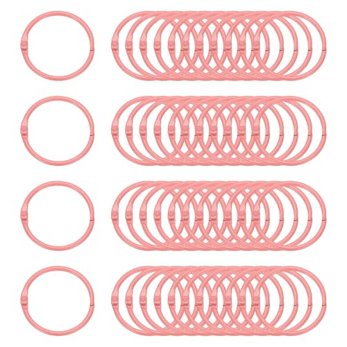 PATIKIL 48 Stück Loose Leaf Binder Ringe, 1,78 Zoll Metall Offene Kartenringe Schwere Buchringe für Schlüssel Index Karten Papier Ringe Büro, Hellrosa PATIKIL 48 Stück Loose Leaf Binder Ringe, 1,78 Zoll Metall Offene Kartenringe Schwere Buchringe für Schlüssel Index Karten Papier Ringe Büro, Hellrosa von PATIKIL