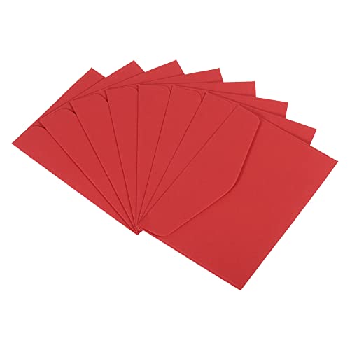 PATIKIL 48Pack Mini Briefumschläge Geschenkkarte Umschlag für Grußkarte Hochzeit Rot von PATIKIL