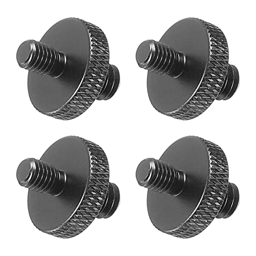 PATIKIL 4Pack Mikrofonstativ Adapter M5 Stecker an 1/4 Stecker Gewinde Stativ Schraube Adapter Doppelseiten Kamera Schraube für Mikrofon Stativständer Schwarz PATIKIL 4Pack Mikrofonstativ Adapter M5 Stecker an 1/4 Stecker Gewinde Stativ Schraube Adapter Doppelseiten Kamera Schraube für Mikrofon Stativständer Schwarz von PATIKIL