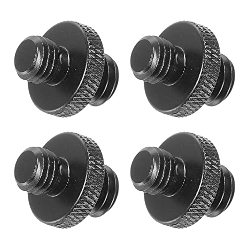 PATIKIL 4Pack Mikrofonstativ Adapter M8 Stecker an 3/8 Stecker Gewinde Stativ Schraube Adapter Doppelseiten Kamera Schraube für Mikrofon Stativständer Schwarz PATIKIL 4Pack Mikrofonstativ Adapter M8 Stecker an 3/8 Stecker Gewinde Stativ Schraube Adapter Doppelseiten Kamera Schraube für Mikrofon Stativständer Schwarz von PATIKIL
