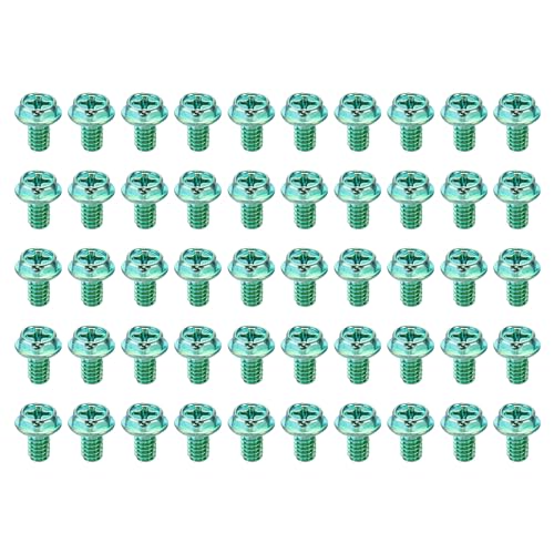 PATIKIL 5-32 x 1/4 Zoll Gewindeschrauben, 50er Packung grüne Erdungsschrauben mit Sechskant-Phillips-Kopf für die elektrische Verkabelung zu Hause PATIKIL 5-32 x 1/4 Zoll Gewindeschrauben, 50er Packung grüne Erdungsschrauben mit Sechskant-Phillips-Kopf für die elektrische Verkabelung zu Hause von PATIKIL