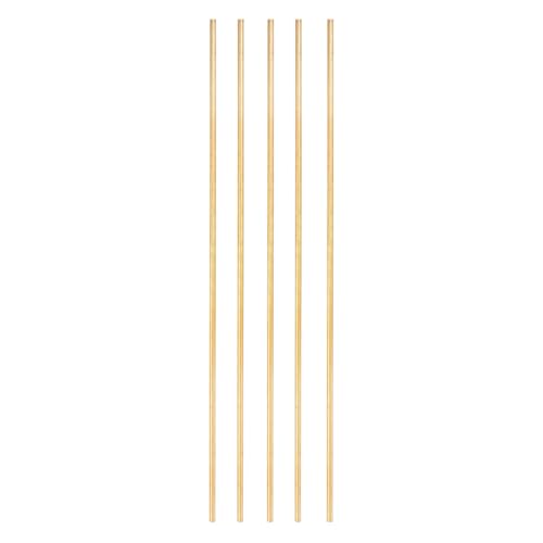 PATIKIL 5 Stück Messing Rundstab, 2mm x 6" Drehstahl H62 Messing Rundstab für DIY Handwerkskunst Modellbau Hardware Novelty Modellauto Flugzeug Boot Schiff, Kupfer PATIKIL 5 Stück Messing Rundstab, 2mm x 6" Drehstahl H62 Messing Rundstab für DIY Handwerkskunst Modellbau Hardware Novelty Modellauto Flugzeug Boot Schiff, Kupfer von PATIKIL