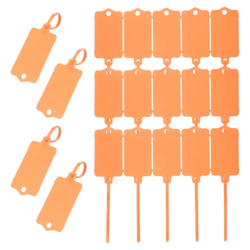 PATIKIL 50 Stück kennzeichnungsschilder kunststoff, Wasserdichte Kunststoff-Versandschilder Schlüsselaufbewahrungsmarker Wiederverwendbar, Orange 2,48 x 1,46 Zoll PATIKIL 50 Stück kennzeichnungsschilder kunststoff, Wasserdichte Kunststoff-Versandschilder Schlüsselaufbewahrungsmarker Wiederverwendbar, Orange 2,48 x 1,46 Zoll von PATIKIL