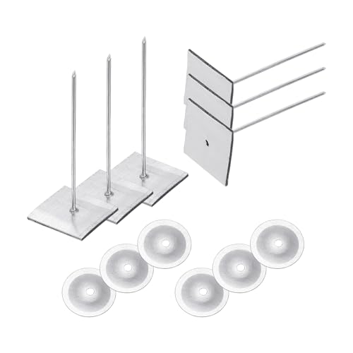 PATIKIL 50mm Selbstklebende Isolierstifte, 50 Sets 0,95 Zoll Unterlegscheiben Aluminium Isolierhaken Kappe Runde Unterlegscheiben für Schaumstoffplatten WandGrund Decke PATIKIL 50mm Selbstklebende Isolierstifte, 50 Sets 0,95 Zoll Unterlegscheiben Aluminium Isolierhaken Kappe Runde Unterlegscheiben für Schaumstoffplatten WandGrund Decke von PATIKIL