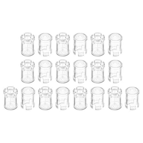 PATIKIL 5mm 20Pack Klar Leuchtdiode Halteklammer LED Lampe Steckdose Glühbirne Kappe Schutzhülle für Lünette Montage Paneel Display Durchsichtig von PATIKIL