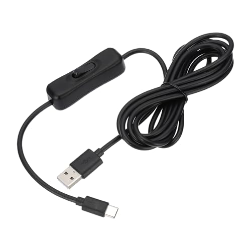 PATIKIL 6,56ft USB-Verlängerungskabel mit Ein/Aus-Schalter, Typ C zu USB-Male-Datenunterstützungskabel 4-Kern-Draht für LED-Streifen-Schreibtischlampe Ventilator, Schwarz PATIKIL 6,56ft USB-Verlängerungskabel mit Ein/Aus-Schalter, Typ C zu USB-Male-Datenunterstützungskabel 4-Kern-Draht für LED-Streifen-Schreibtischlampe Ventilator, Schwarz von PATIKIL