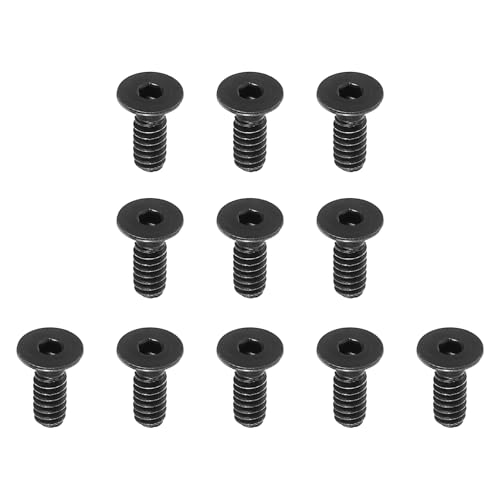 PATIKIL #6-32 x 3/8 Zoll Flachkopf-Innensechskantschrauben, 10er-Pack Flachkopf-Senkschrauben Sechskant-Antrieb Maschinenschrauben Vollgewinde Grobgewinde UNC Schwarzoxid Grad 10.9 PATIKIL #6-32 x 3/8 Zoll Flachkopf-Innensechskantschrauben, 10er-Pack Flachkopf-Senkschrauben Sechskant-Antrieb Maschinenschrauben Vollgewinde Grobgewinde UNC Schwarzoxid Grad 10.9 von PATIKIL