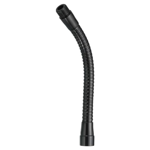 PATIKIL 8" Mikrofon-Schwanenhals, 5/8"-27 Gewinde Metall Universal Schlauch Flexibler Arm Schwanenhals Verlängerung für multifunktionale DIY, Schwarz von PATIKIL