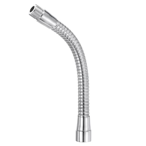 PATIKIL 8" Mikrofon Schwanenhals 5/8"-27 Gewinde Metall Universal Schlauch Flexibel Arm Schwanenhals Rohr Verlängerung für Multifunktion Heimwerken Silber Ton von PATIKIL