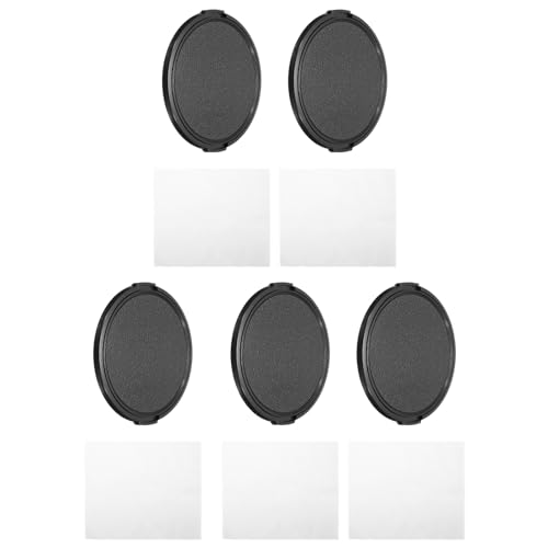 PATIKIL 82mm Objektivdeckel, 5er Pack Seitenklemmung Kamera Objektivabdeckung zum Schutz der Frontlinse mit Reinigungstuch, geeignet für 82mm Gewinde Universal DSLR Objektive, Schwarz PATIKIL 82mm Objektivdeckel, 5er Pack Seitenklemmung Kamera Objektivabdeckung zum Schutz der Frontlinse mit Reinigungstuch, geeignet für 82mm Gewinde Universal DSLR Objektive, Schwarz von PATIKIL