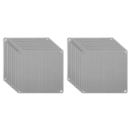 PATIKIL 92mm/3.6" PC Lüfter Staubgitter, 16er Pack PVC Computer Kühler Staubfilter PC Gehäuse Staubschutzgitter für Computer Lüfter PC Gehäuse Staubschutz, Schwarz von PATIKIL